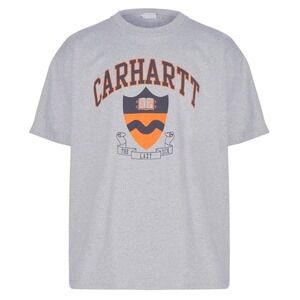 Carhartt WIP S/S Lazy Duck Academy T-Shirt Grey Heather Mens Size Small NWT